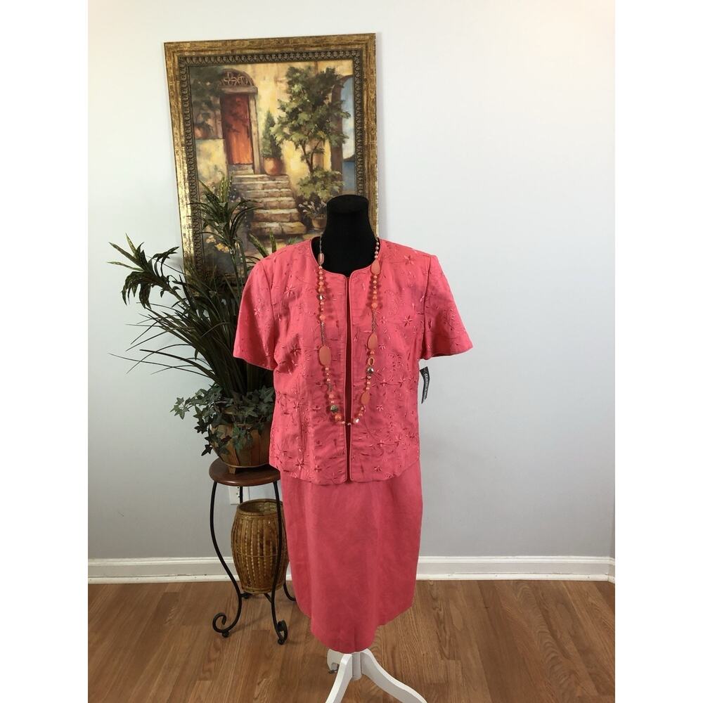 Jessica Howard Women Dress Size 14 Boho Vacation Resort Wear Sleeveless Zip Back